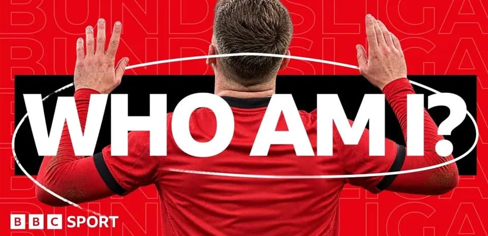 Player with hands raised, Bundesliga theme background