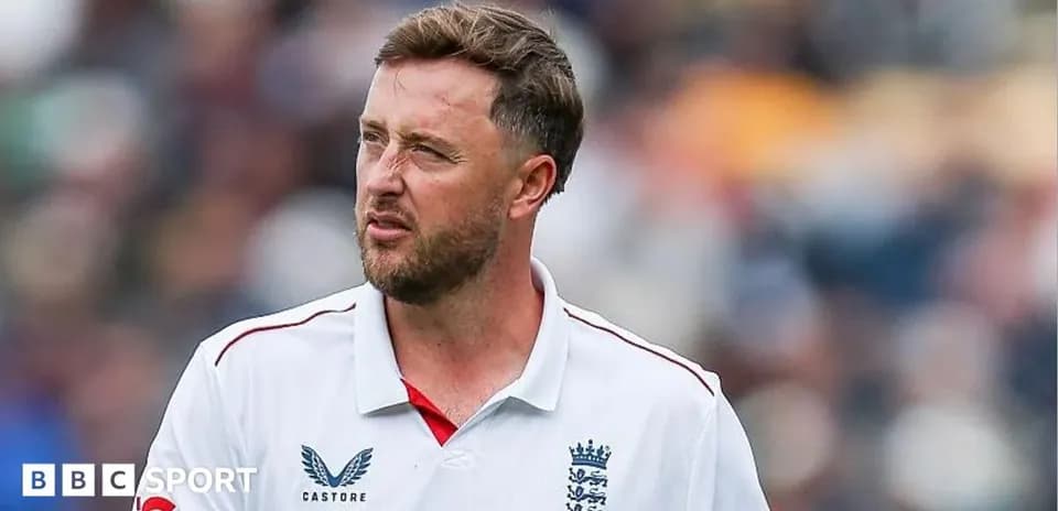 Cricketer in England kit during a match