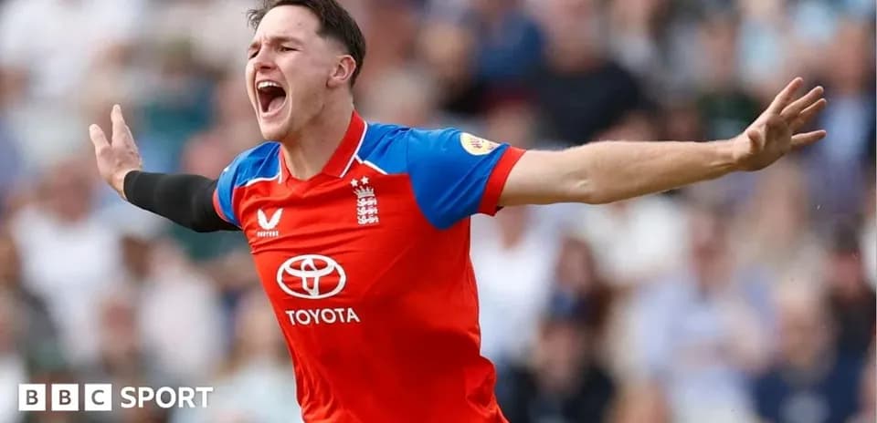 Cricketer celebrating after taking a wicket
