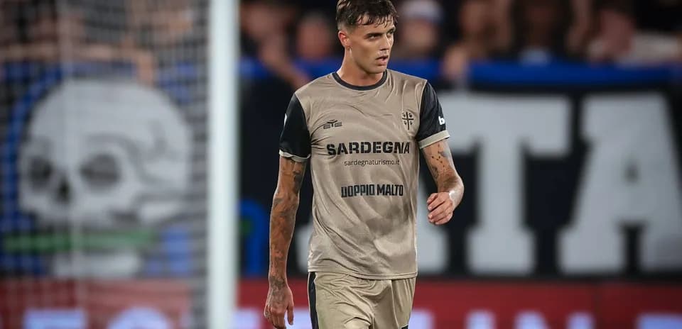 Player walking on field in match uniform