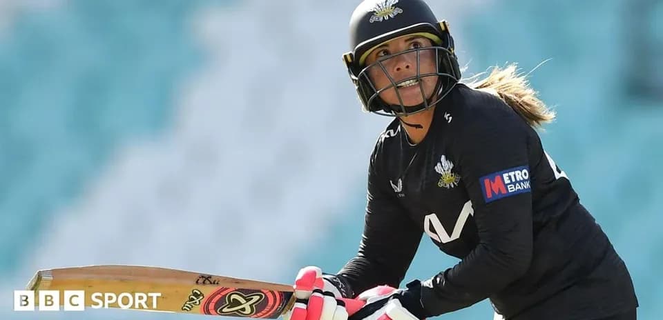 Batter preparing to hit the ball in cricket match