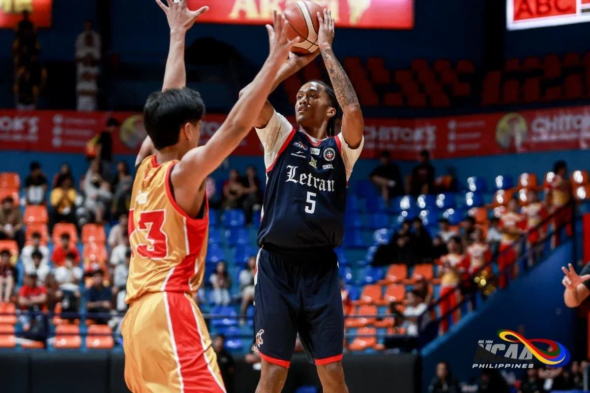 Player shooting a basketball during game action