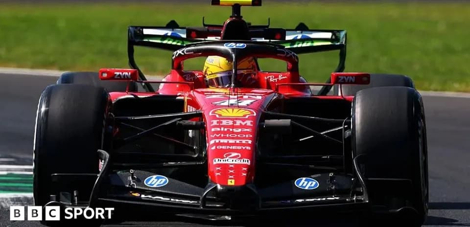 Ferrari Formula 1 car on track during session