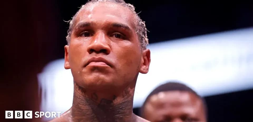 Boxer preparing for match with focused expression