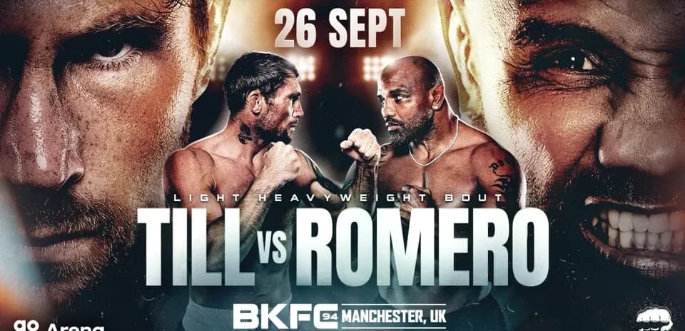 Promotional poster for Till vs Romero fight