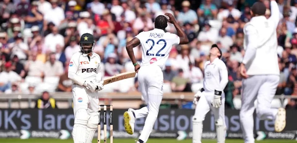 Bowler celebrating wicket against batsman in match