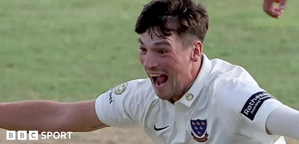 Cricketer celebrating after taking a wicket