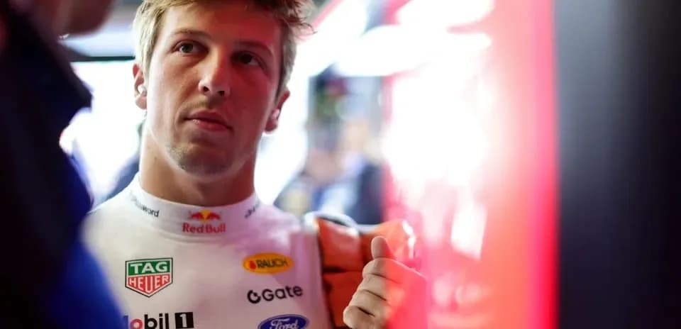 Driver preparing in the garage before the race