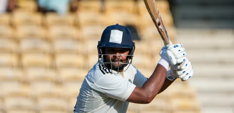 Batsman preparing to hit the ball during match