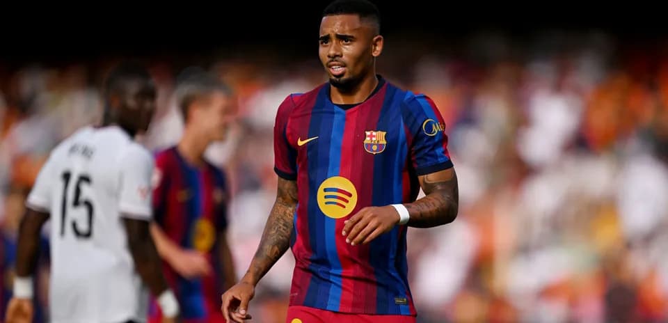 Player in Barcelona kit during match action