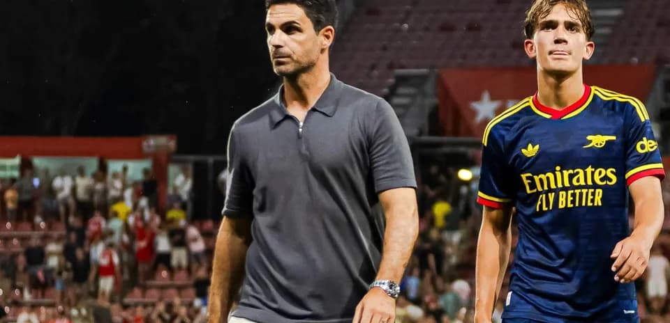 Manager and player walking off the field