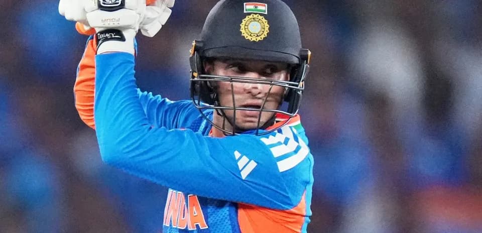 Batter preparing to hit the ball in cricket match