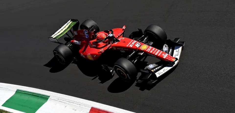Ferrari Formula 1 car racing on track