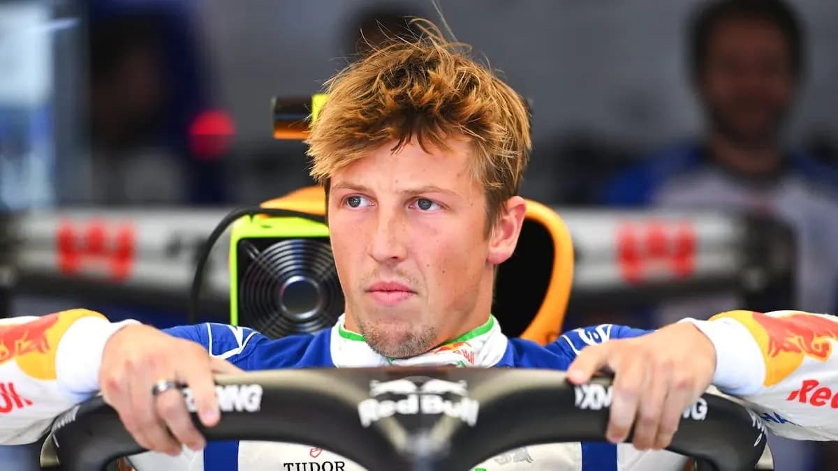 Driver focused in cockpit during Formula 1 session