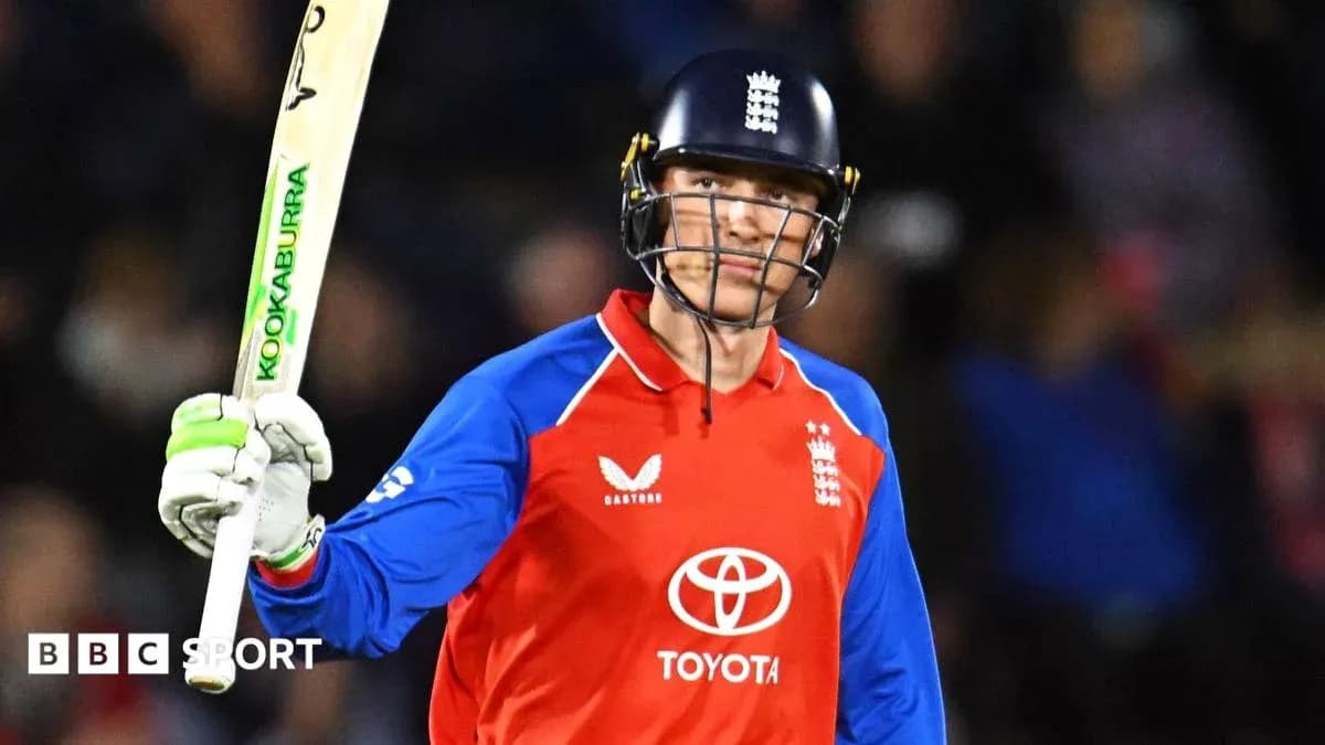Batter celebrating after scoring runs in match
