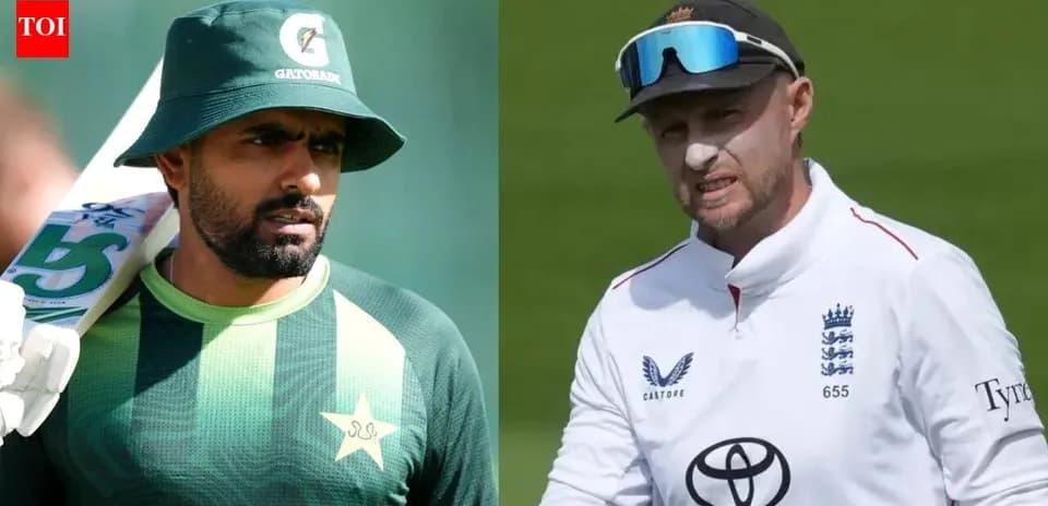 Two cricketers from Pakistan and England in training