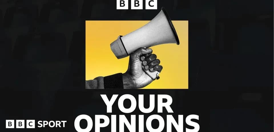 Megaphone held in hand against yellow background