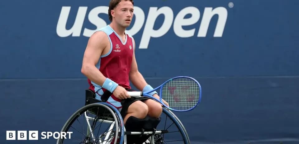 Wheelchair tennis player at US Open event