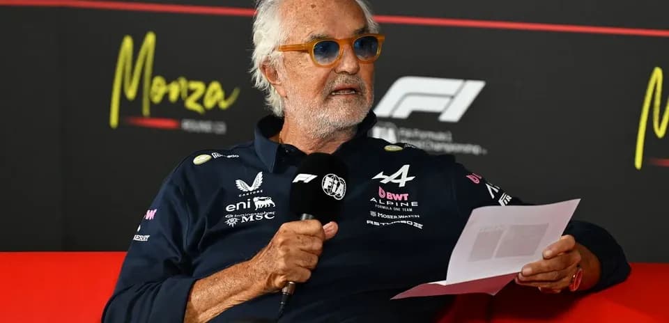 Team manager speaking at Monza press conference