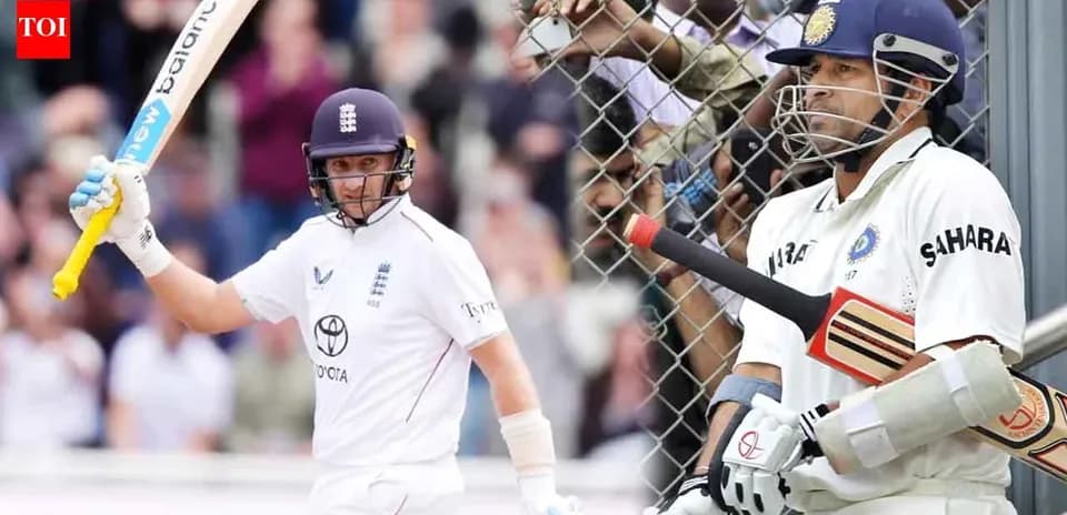Cricketer celebrating a run with another player waiting