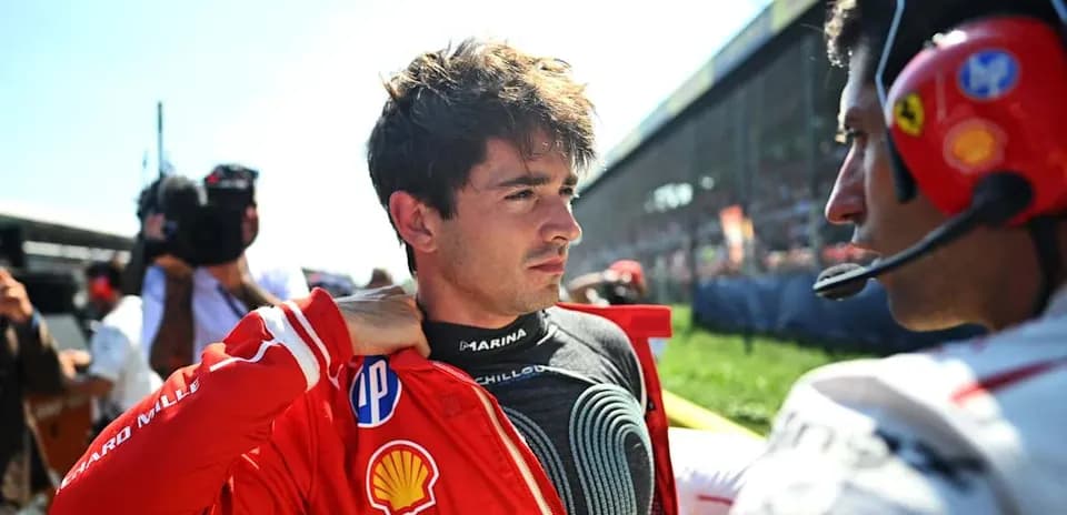 Driver adjusting his suit before the race