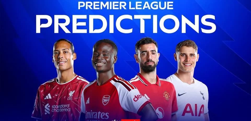Four football players in team jerseys for predictions