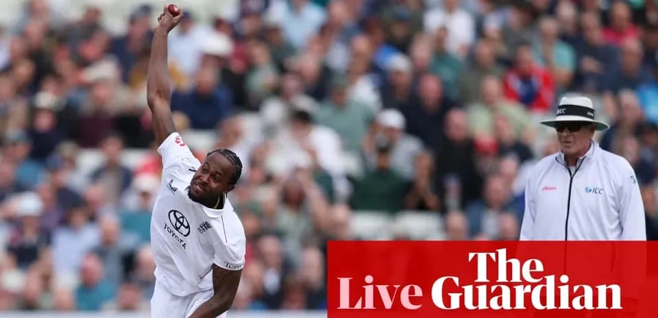 Bowler delivering a ball in a cricket match