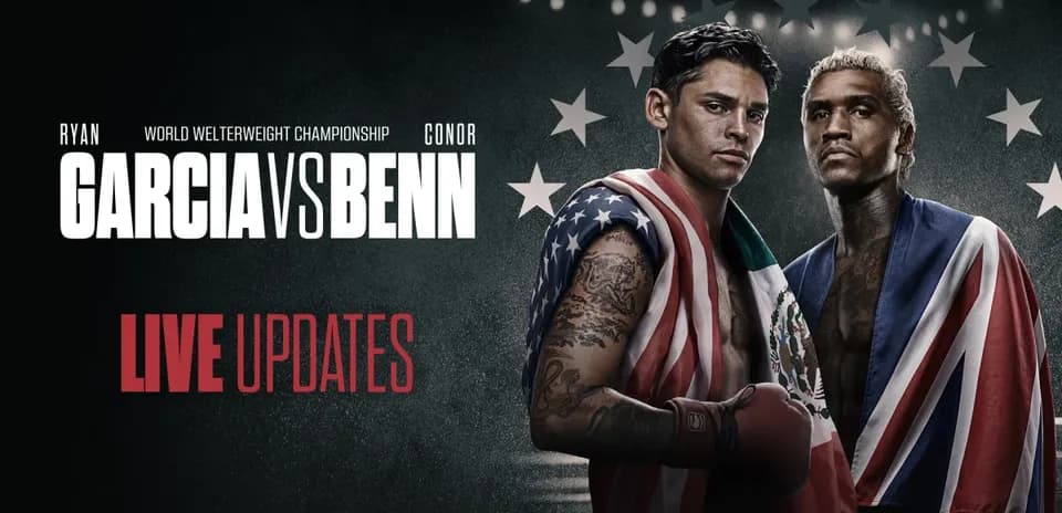 Boxers Ryan Garcia and Conor Benn facing off