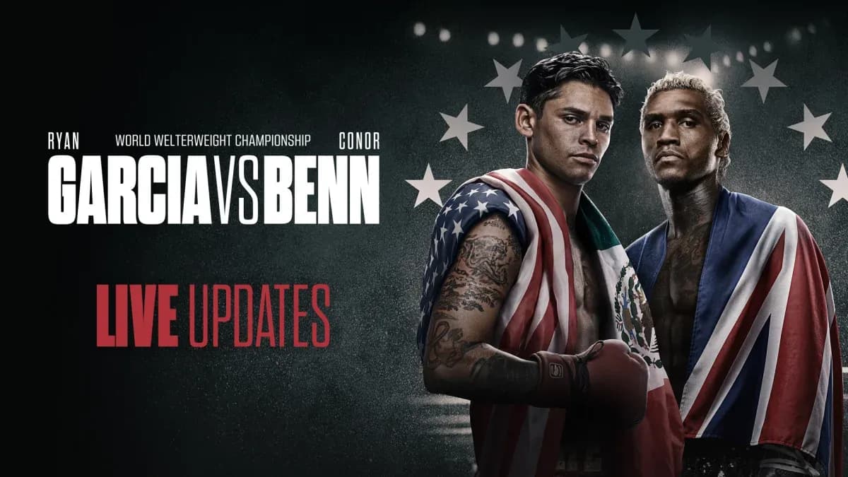 Boxers Ryan Garcia and Conor Benn facing off