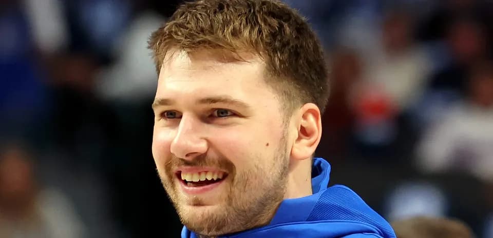 Player smiling during warm-up before the game