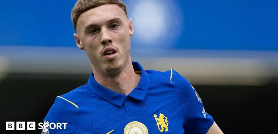 Player wearing blue Chelsea jersey during match