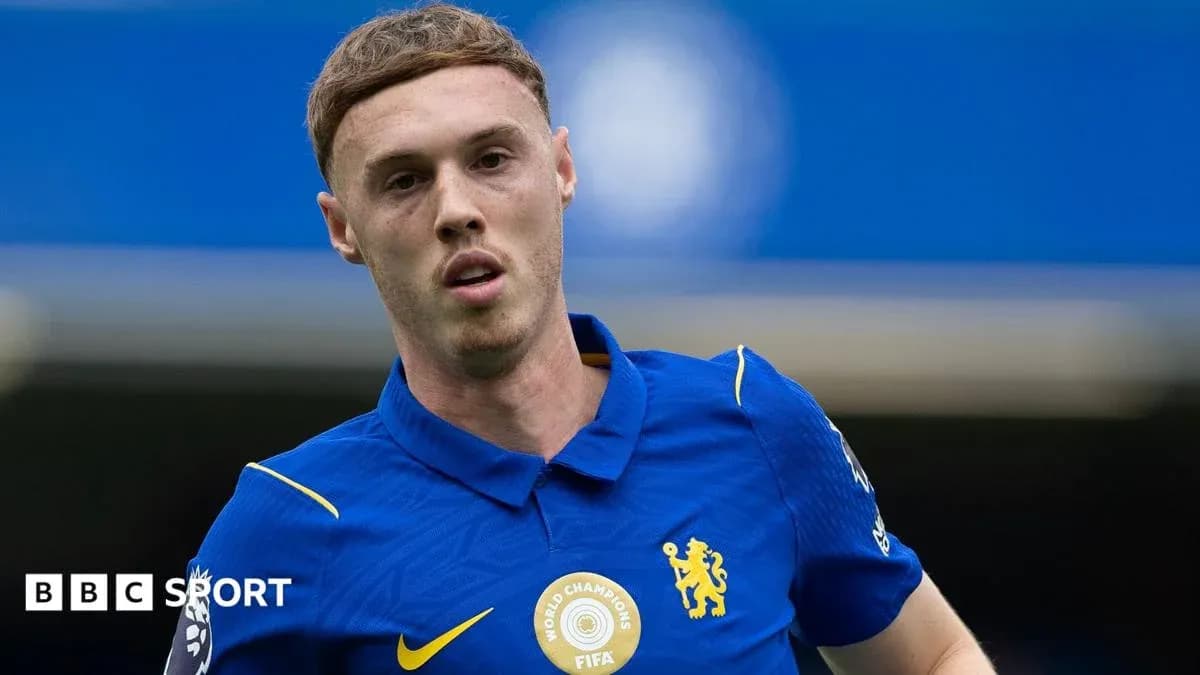 Player wearing blue Chelsea jersey during match