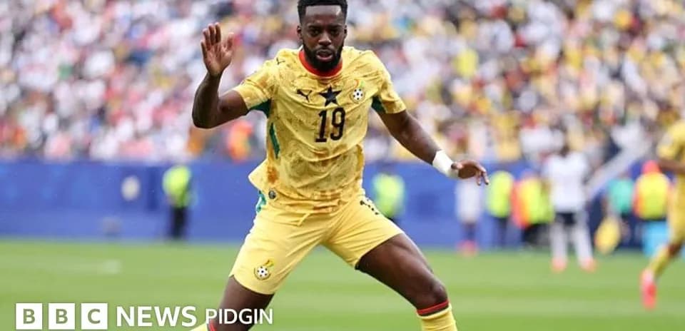 Ghana player wearing jersey number 19 during match