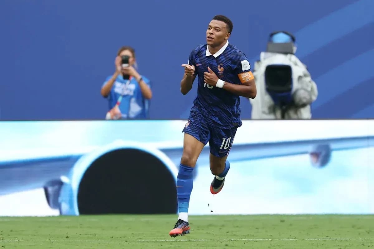 Player celebrating a goal on the field