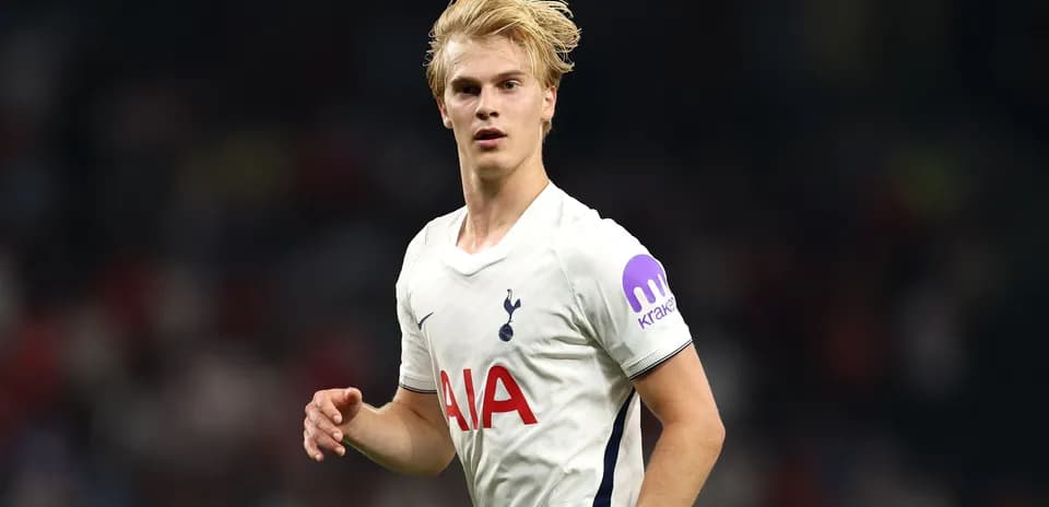 Player in Tottenham kit during match action
