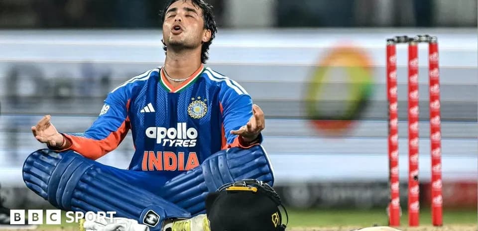 Cricketer sitting on ground after match conclusion