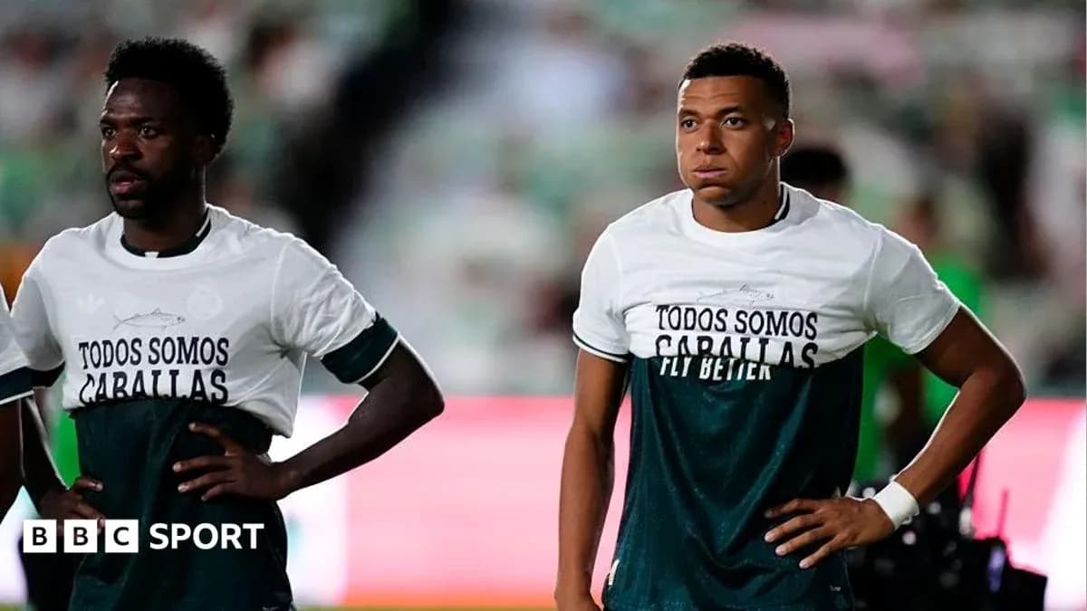 Players in warm-up shirts before match