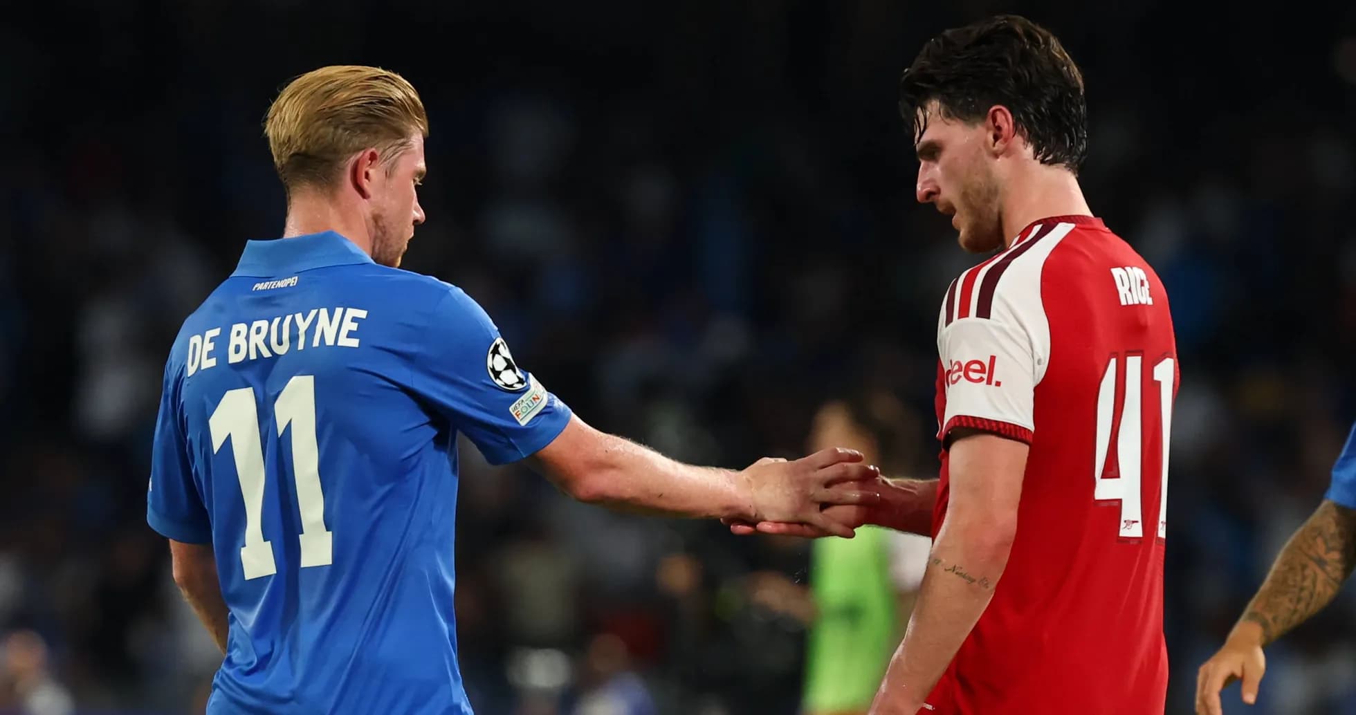 Players shaking hands after a match
