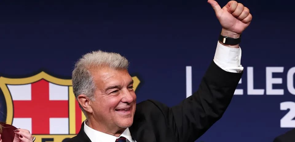Club president celebrating at election announcement event
