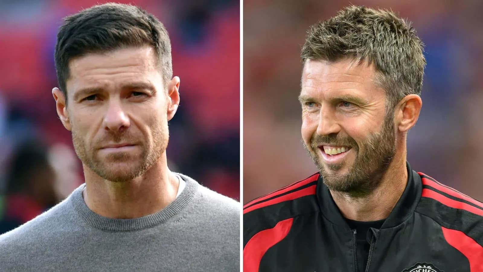 Two football coaches posing for the camera