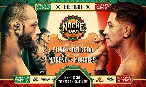 Promotional poster for UFC Noche event matches