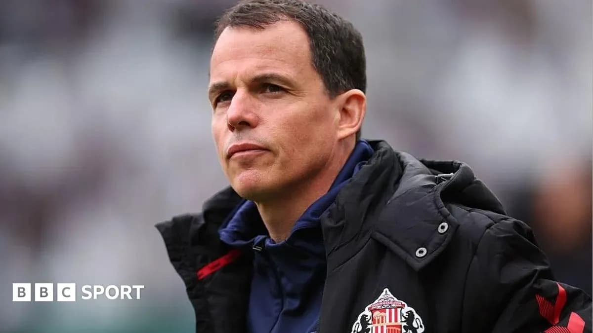 Sunderland manager observing during a match