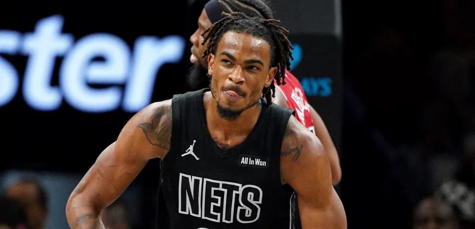 Player celebrating during a basketball game