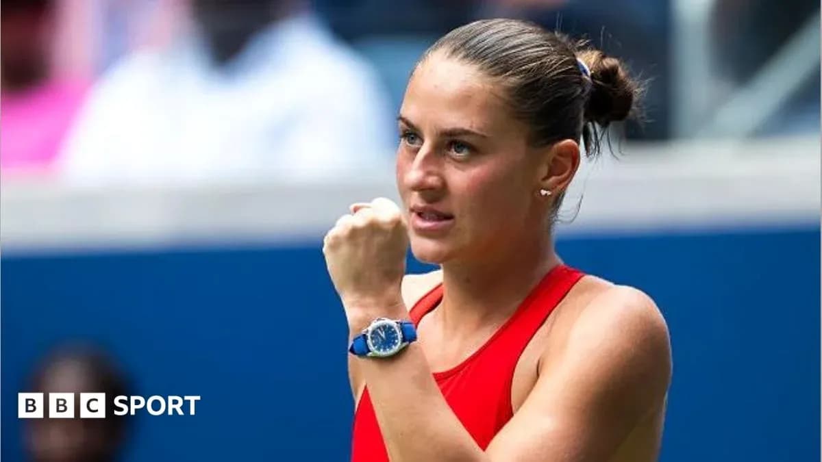 Tennis player celebrating during match at tournament