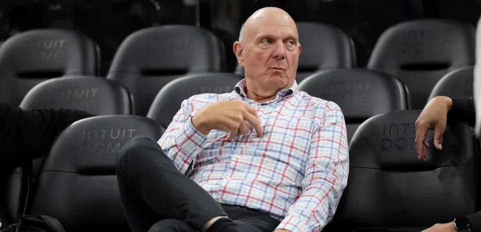 Man sitting on bench at Intuit Dome arena