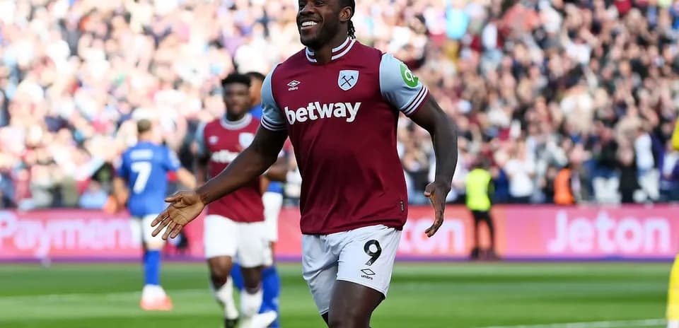 Player celebrating a goal at the stadium
