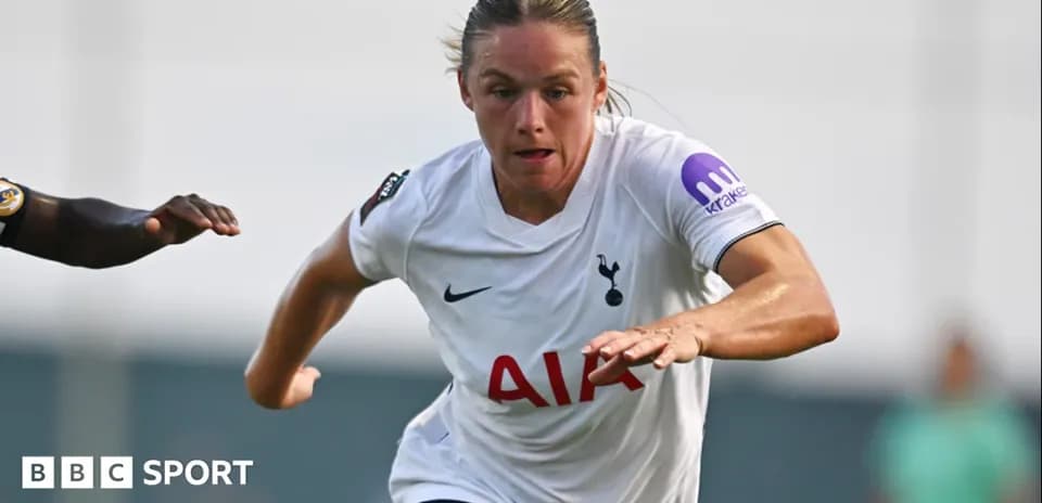 Player sprinting during a match for Tottenham