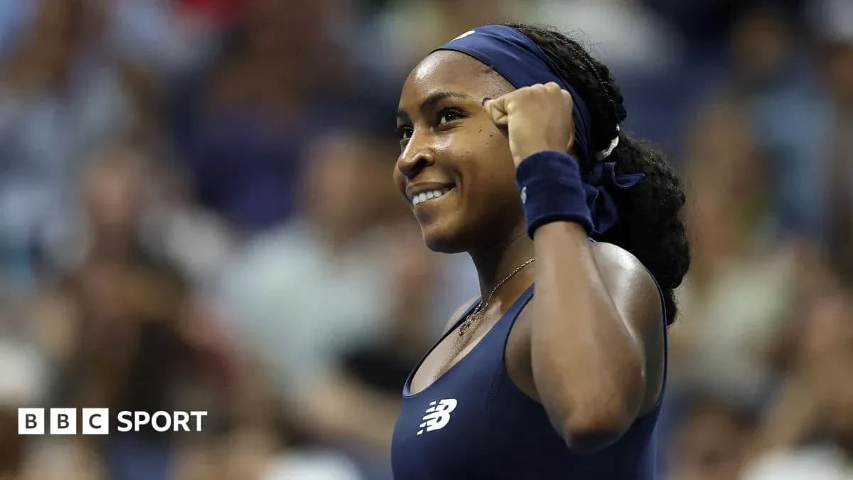Tennis player celebrating during a match Tennis player celebrating during a match