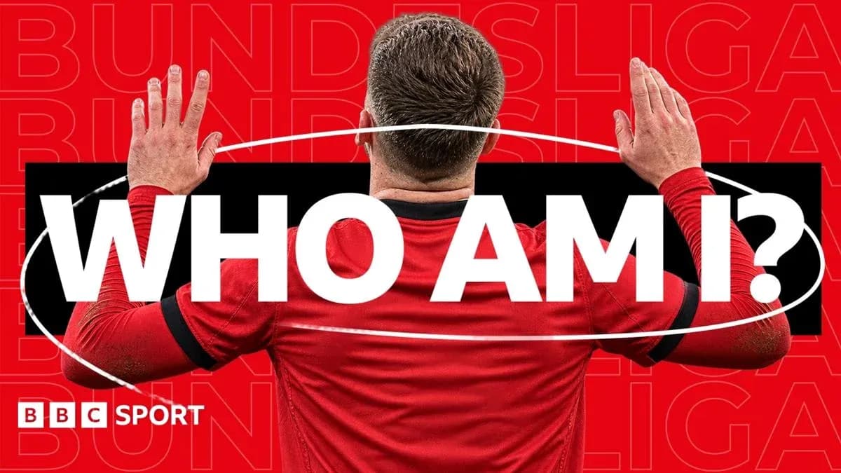 Player with hands raised, Bundesliga theme background Player with hands raised, Bundesliga theme background