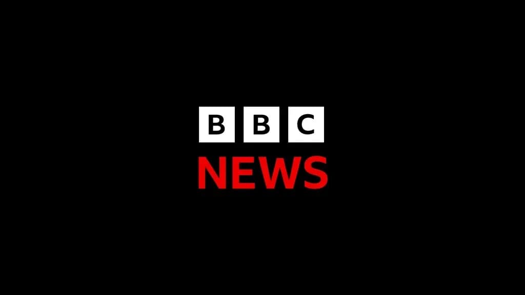 BBC News logo with black background BBC News logo with black background